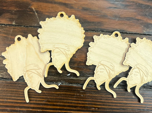 Afro Bae EARRINGS (WOODEN)