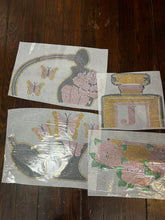 Load image into Gallery viewer, MISS ROSE   2 PERFUME BOTTLE CANVAS 16 X 20 BLING TRANSFERS