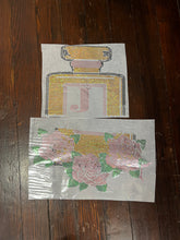 Load image into Gallery viewer, MISS ROSE   2 PERFUME BOTTLE CANVAS 16 X 20 BLING TRANSFERS