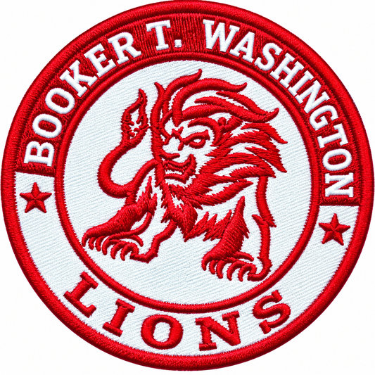Booker T. Washington Lions - Iron-On Embroidered School Patch
