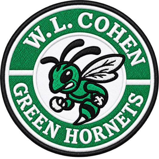 Cohen Hornets - Iron-On Embroidered School Patch