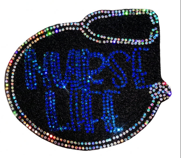 Nurse Life - Iron-on Spangle Bling Patch