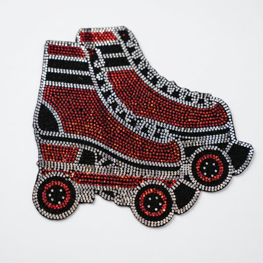 Roller Skate - Iron-on Spangle Bling Patch