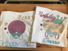 Load image into Gallery viewer, BIRTHDAY QUEEN AFRO BLING TRANSFERS