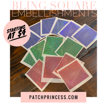 Load image into Gallery viewer, BLING SQUARE EMBELLISHMENTS