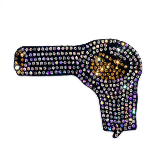 Blow Dryer - Iron-on Spangle Bling Patch