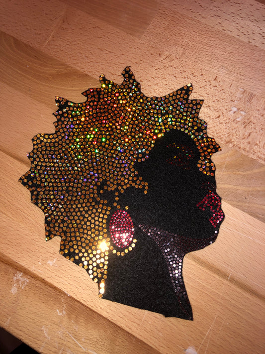 Natural Hair Chic Bling Patch