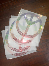 Load image into Gallery viewer, PRIDE AND PEACE BLING TRANSFERS