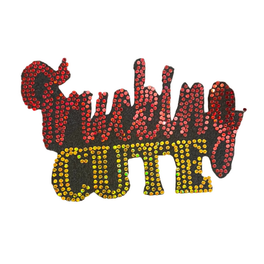 Trucking Cute - Iron-on Spangle Bling Patch