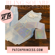 Load image into Gallery viewer, BLING SQUARE EMBELLISHMENTS