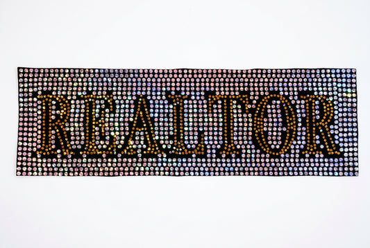 Realtor - Iron-on Spangle Bling Patch