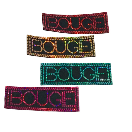 Bougie Tag - Iron-on Spangle Bling Patch