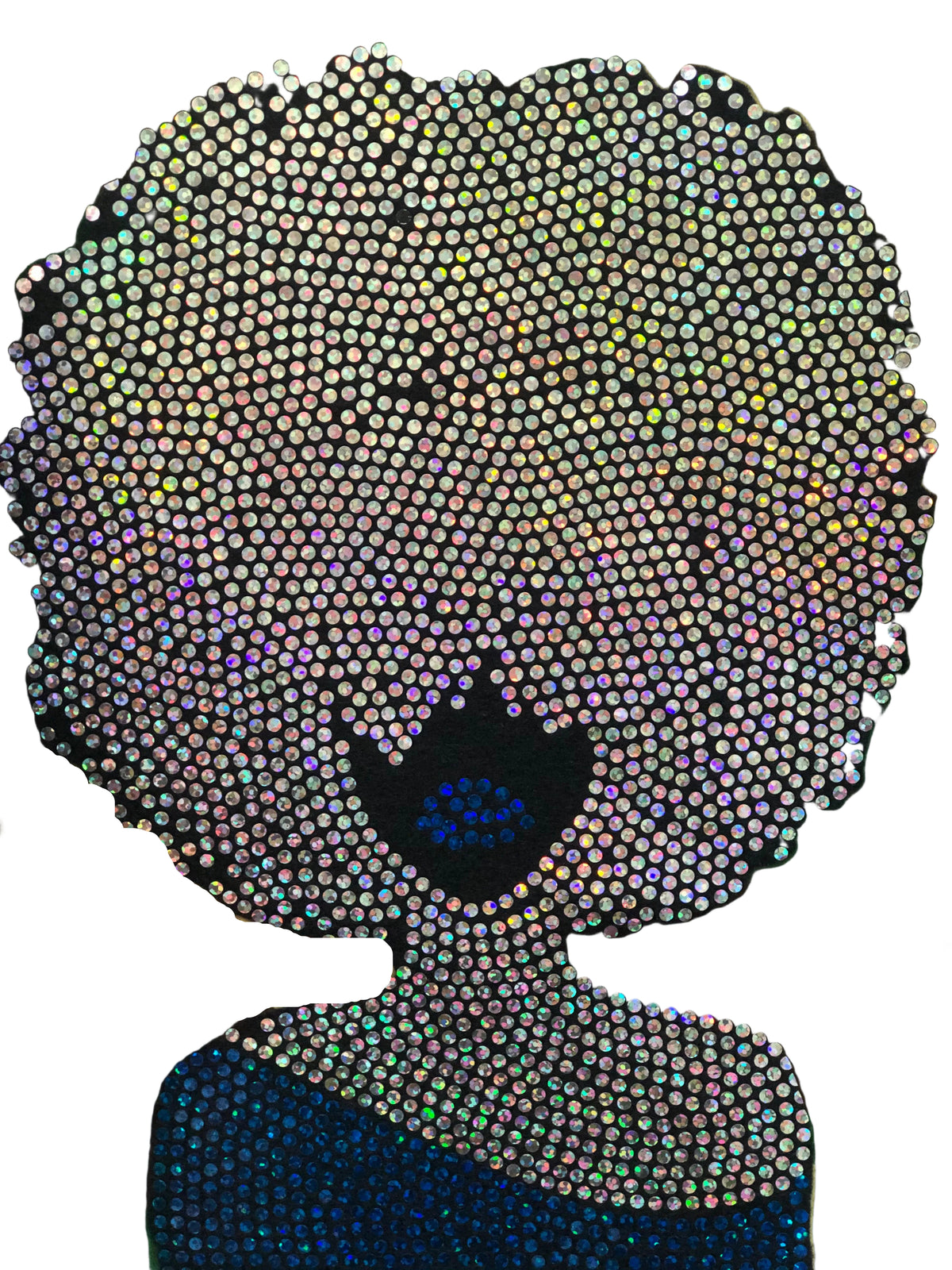Afro Chic - Iron-on Spangle Bling Patch