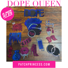 Load image into Gallery viewer, DOPE QUEEN 15 PATCH SET