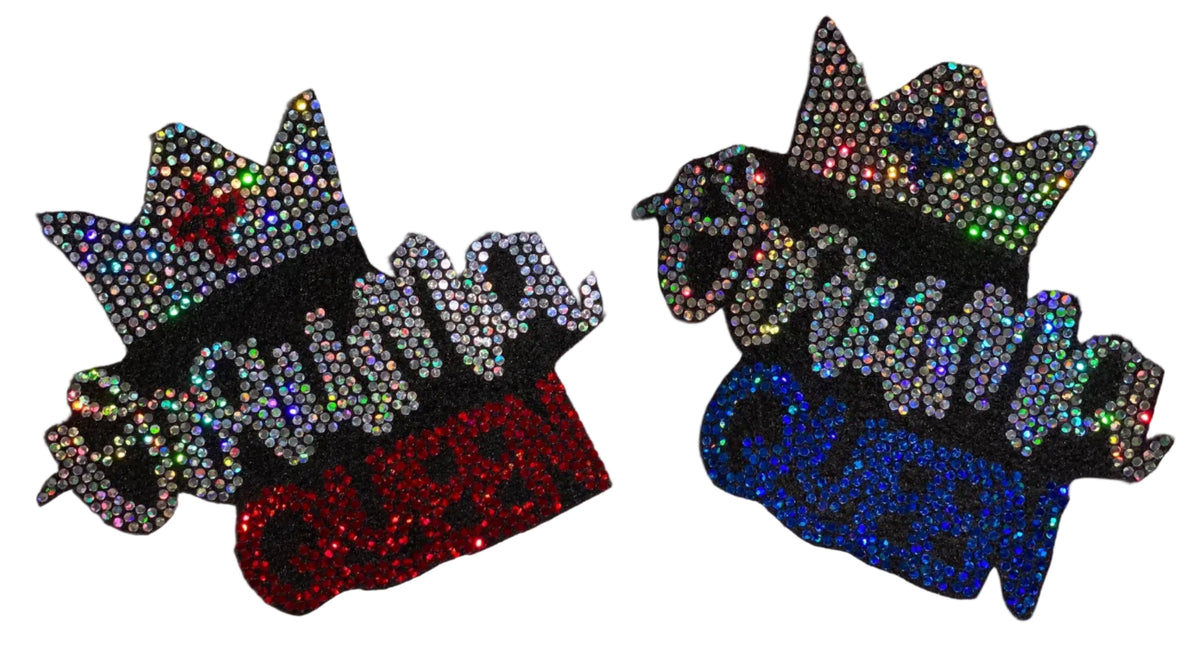 Trauma Queen - Iron-on Spangle Bling Patch