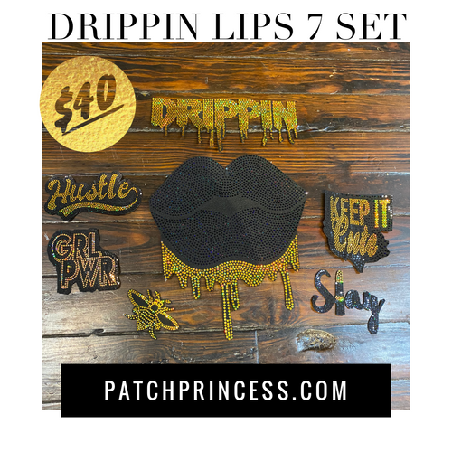 DRIPPIN LIPS 7 PATCH SET