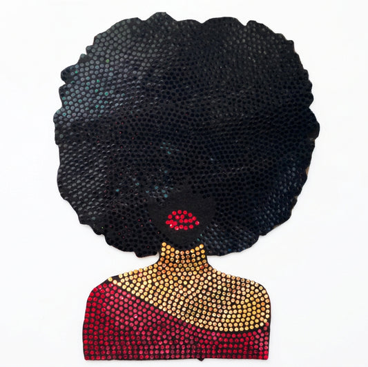Afro Chic - Iron-on Spangle Bling Patch