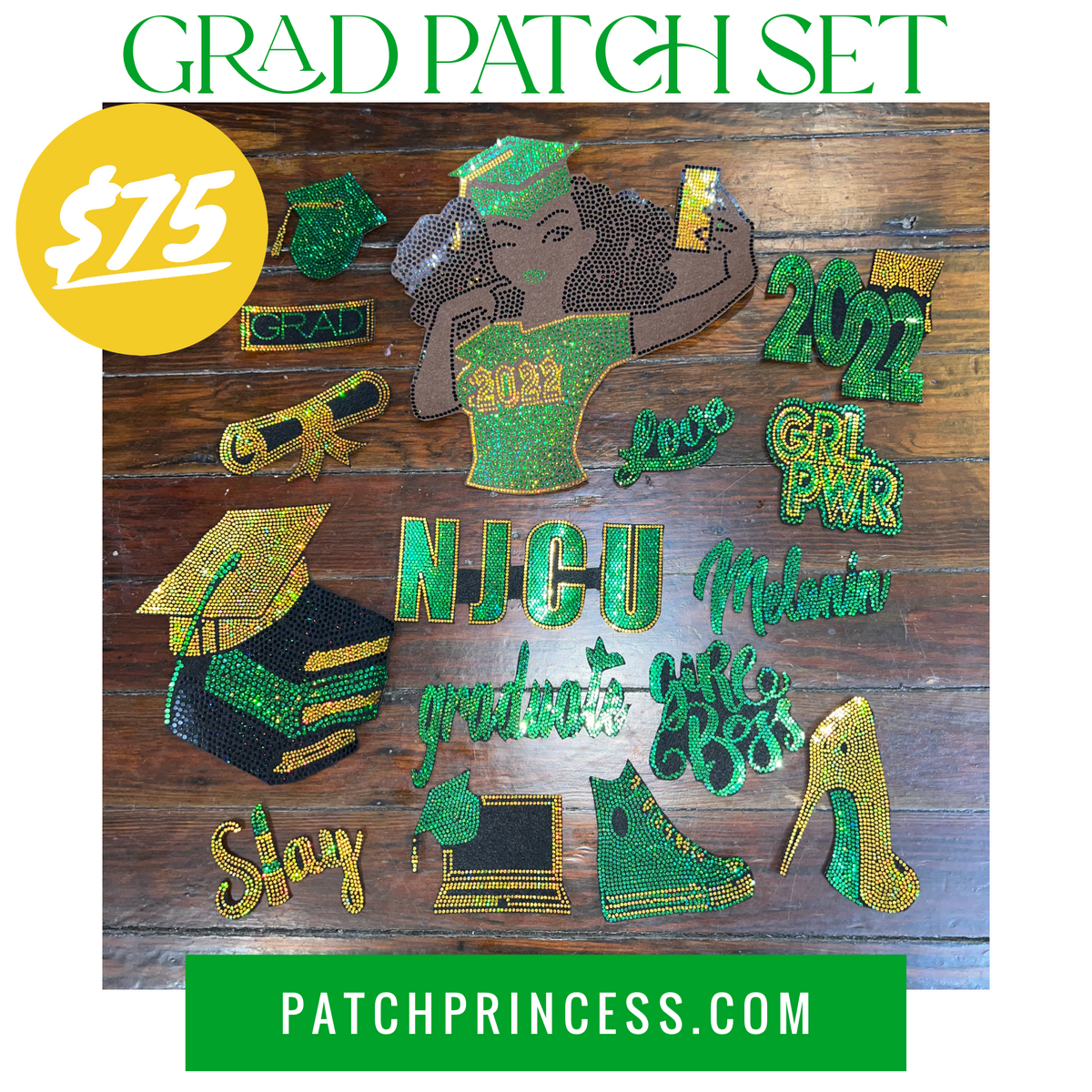 GRAD JACKET BAG 15 PATCH SET