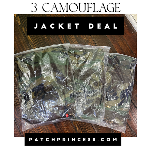 3 CAMOUFLAGE JACKET BUNDLE DEAL