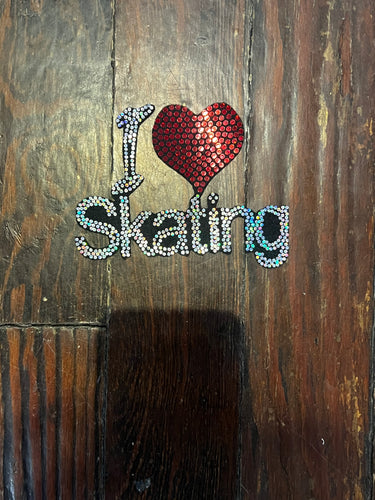 I love Skating BLING PATCH