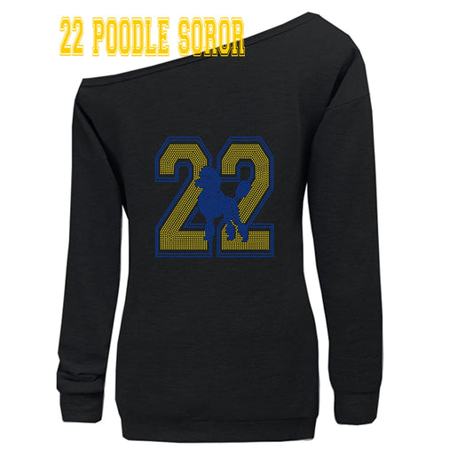 22 POODLE SOROR BLING TRANSFERS