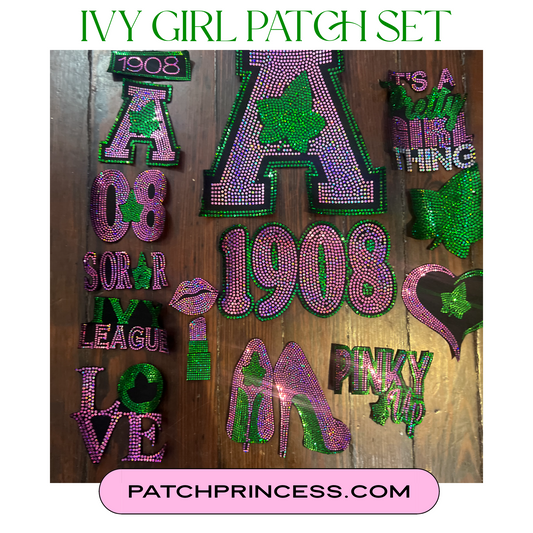 IVY GIRL A SORORITY PATCH SET