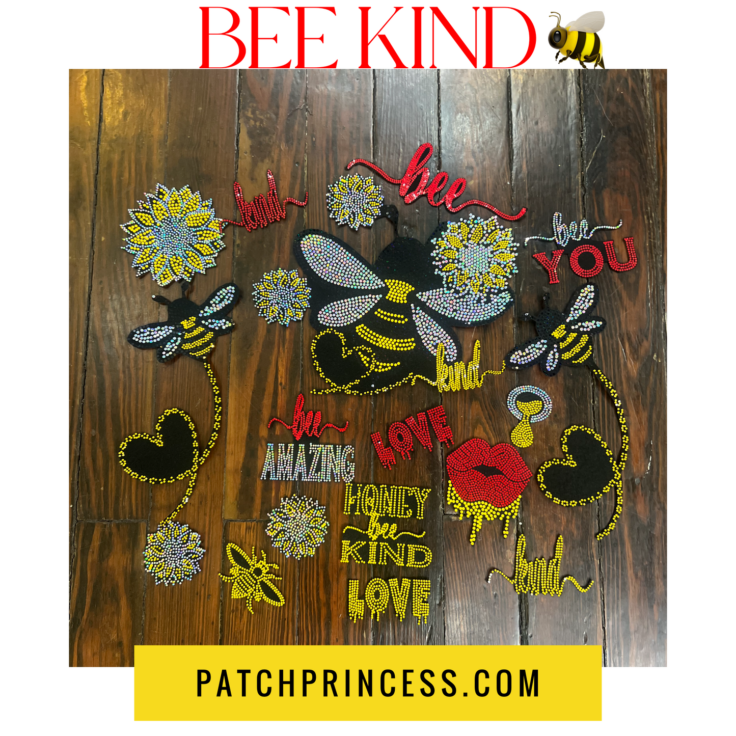 BEE KIND 15 PATCH SET