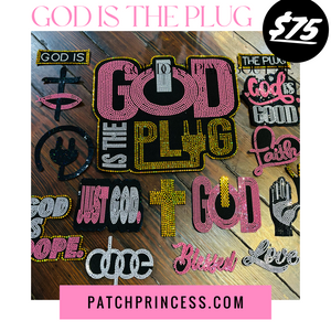 GOD IS THE PLUG JACKET BAG 15 PATCH SET