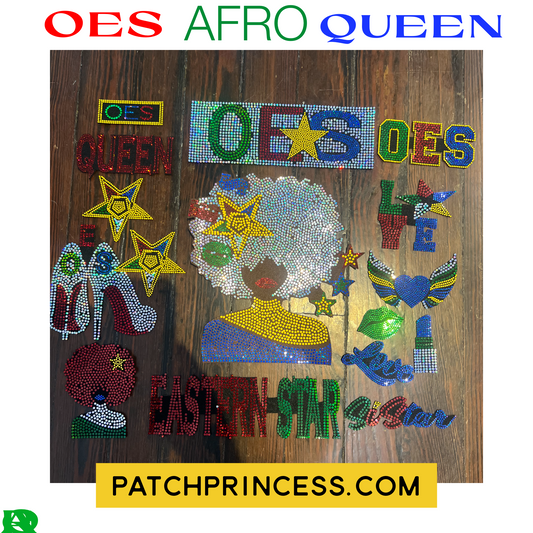 OES AFRO QUEEN PATCH SET