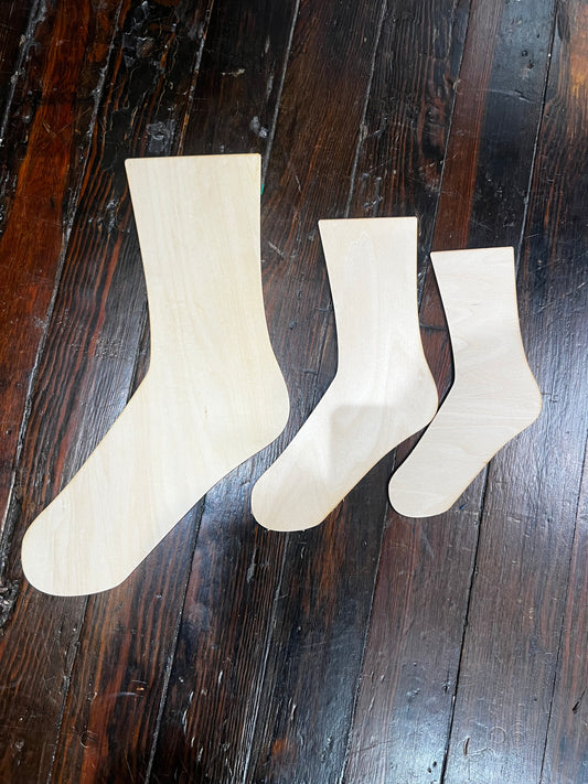 SOCK LAYOUT WOODEN BOARD