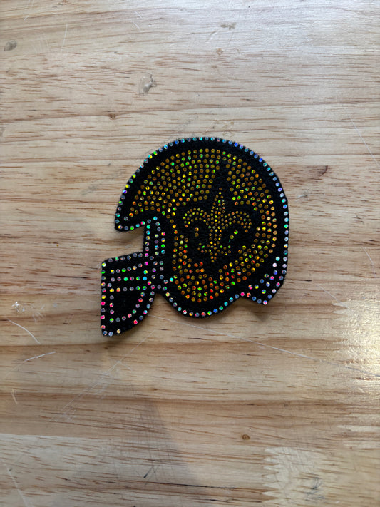 NOLA FOOTBALL HELMET BLING PATCH