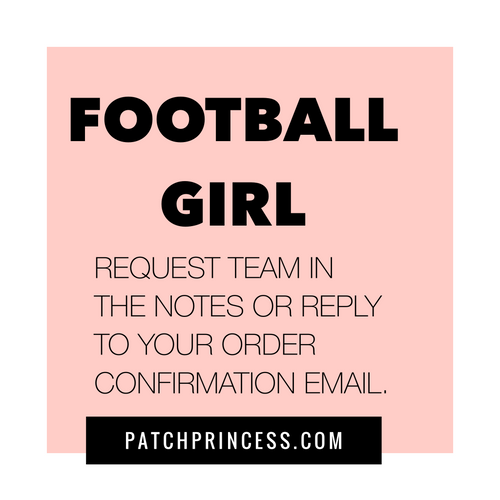 FOOTBALL GIRL TEAM BLING TRANSFER