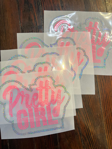 PRETTY GIRL BLING TRANSFERS