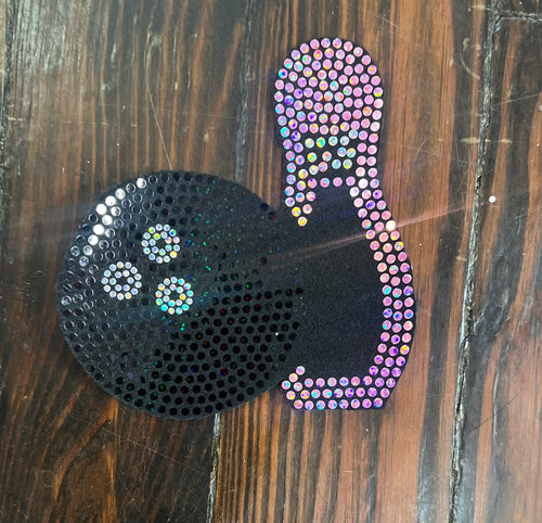 Bowling Pin and ball BLING PATCH