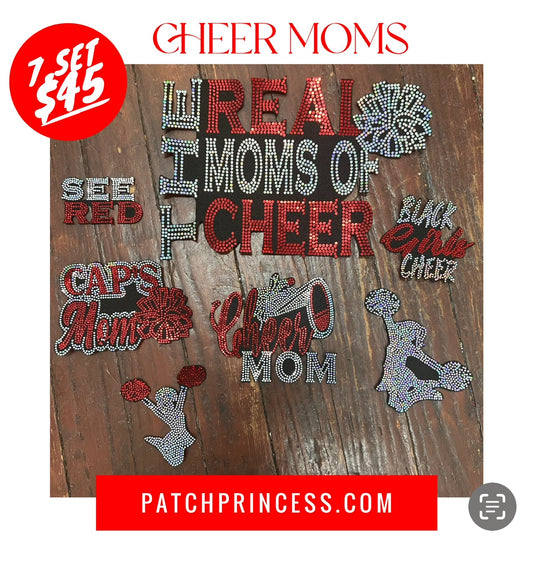 THE REAL CHEER MOM 7 PATCH SET