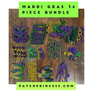MARDI GRAS 36 Piece Bundle