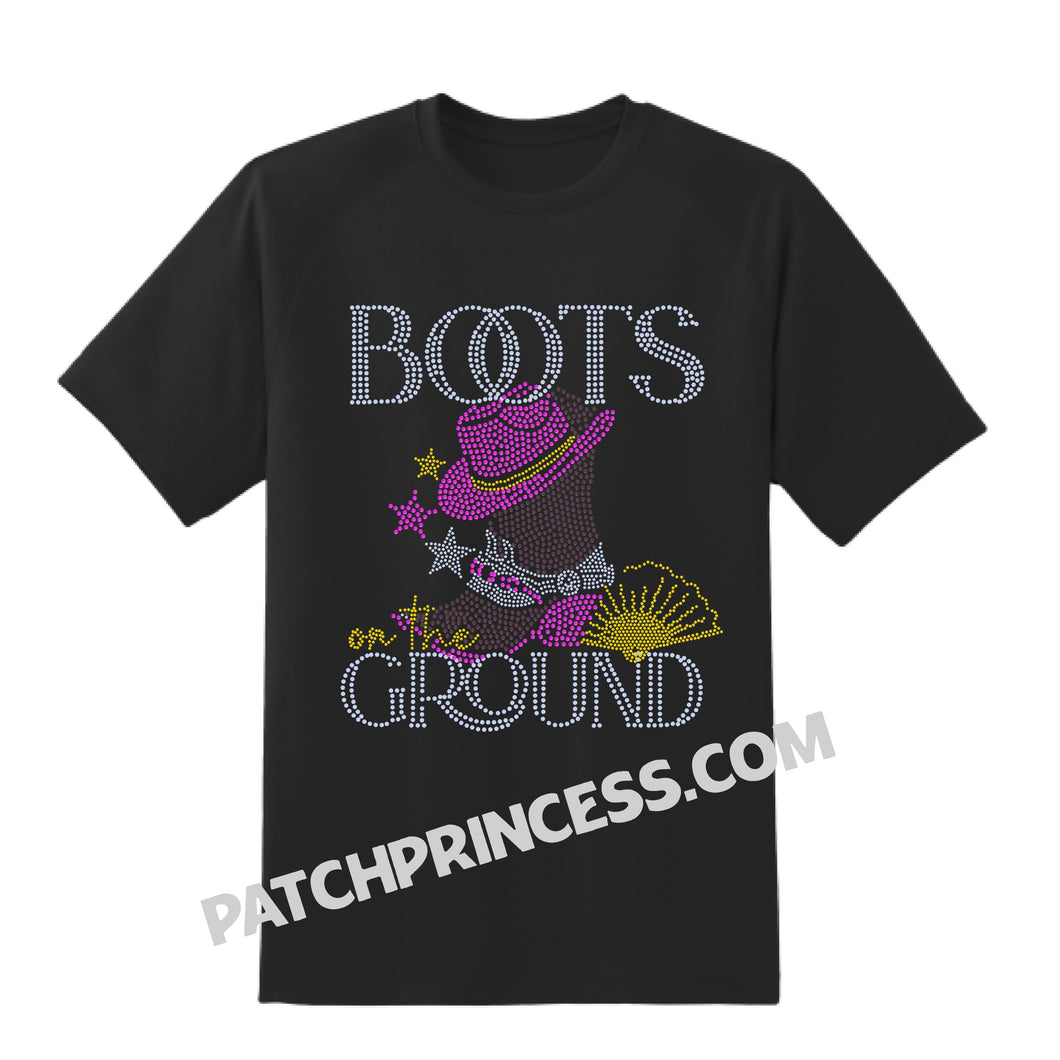 BOOTS ON THE GROUND BLING TRANSFERS