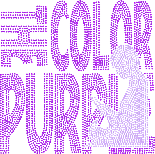 THE COLOR PURPLE BLING TRANSFERS