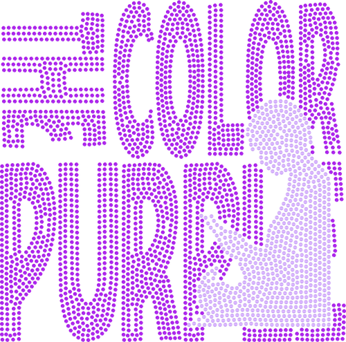THE COLOR PURPLE BLING TRANSFERS