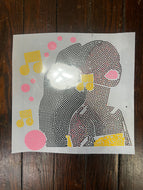 MISS THANG CANVAS 11 X 11 BLING TRANSFER