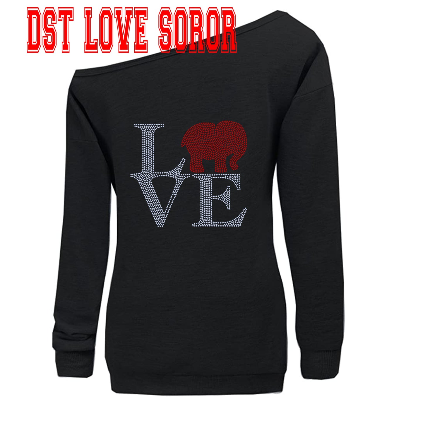 DST LOVE SOROR BLING TRANSFERS