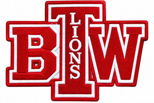 Booker T. Washington Lions - Iron-On Embroidered School Patch