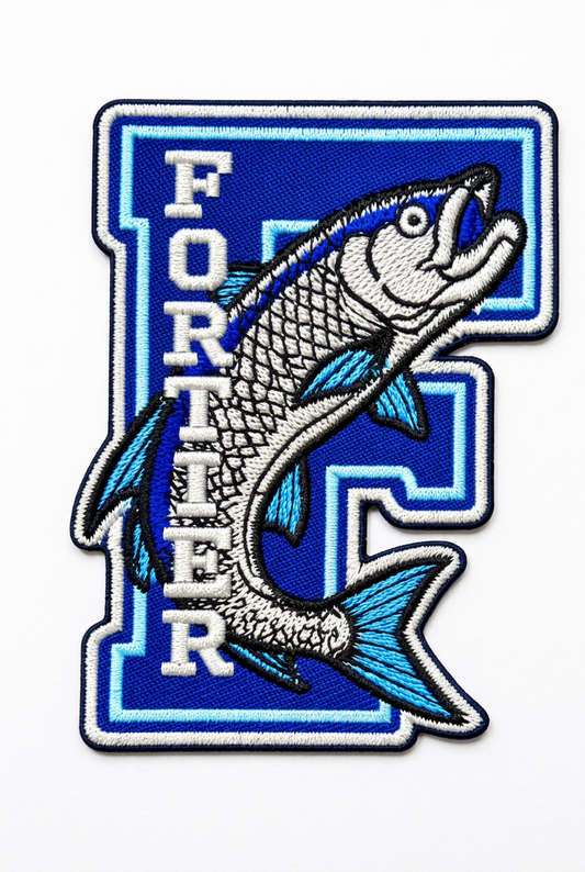 Fortier Tarpons - Iron-On Embroidered School Patch