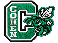 Load image into Gallery viewer, Cohen Hornets - Iron-On Embroidered School Patch