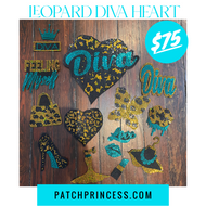 LEOPARD DIVA 15 PATCH JACKET BAG