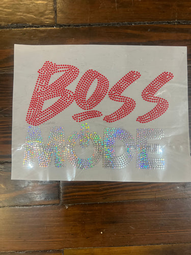 BOSS MODE BLING TRANSFERS