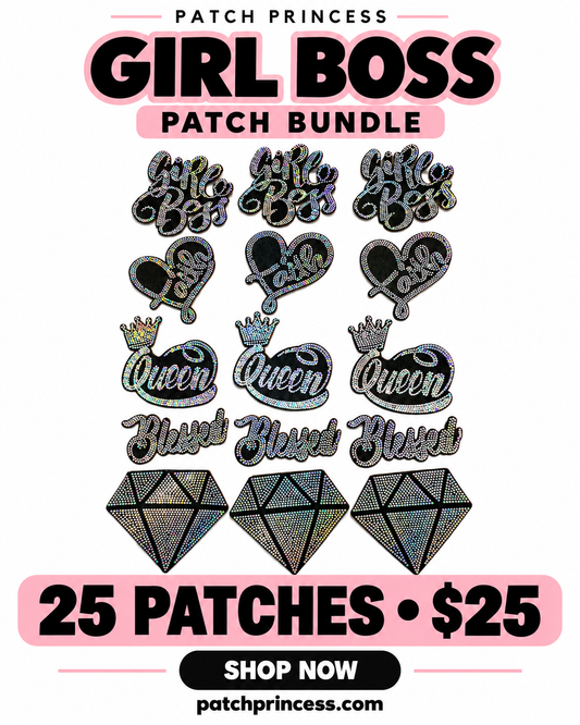 Bulk Crafter Pack: 25 Assorted Spangle Bling Patches