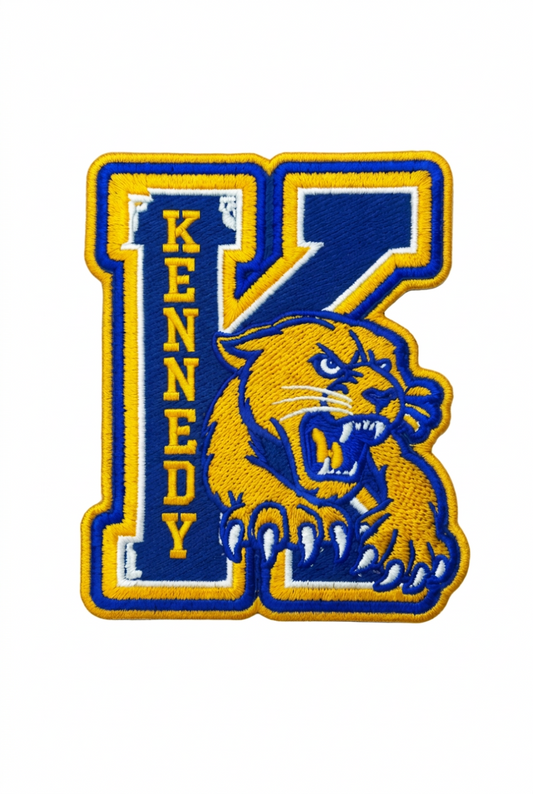 JFK Cougars - Iron-On Embroidered School Patch