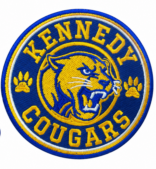 JFK Cougars - Iron-On Embroidered School Patch