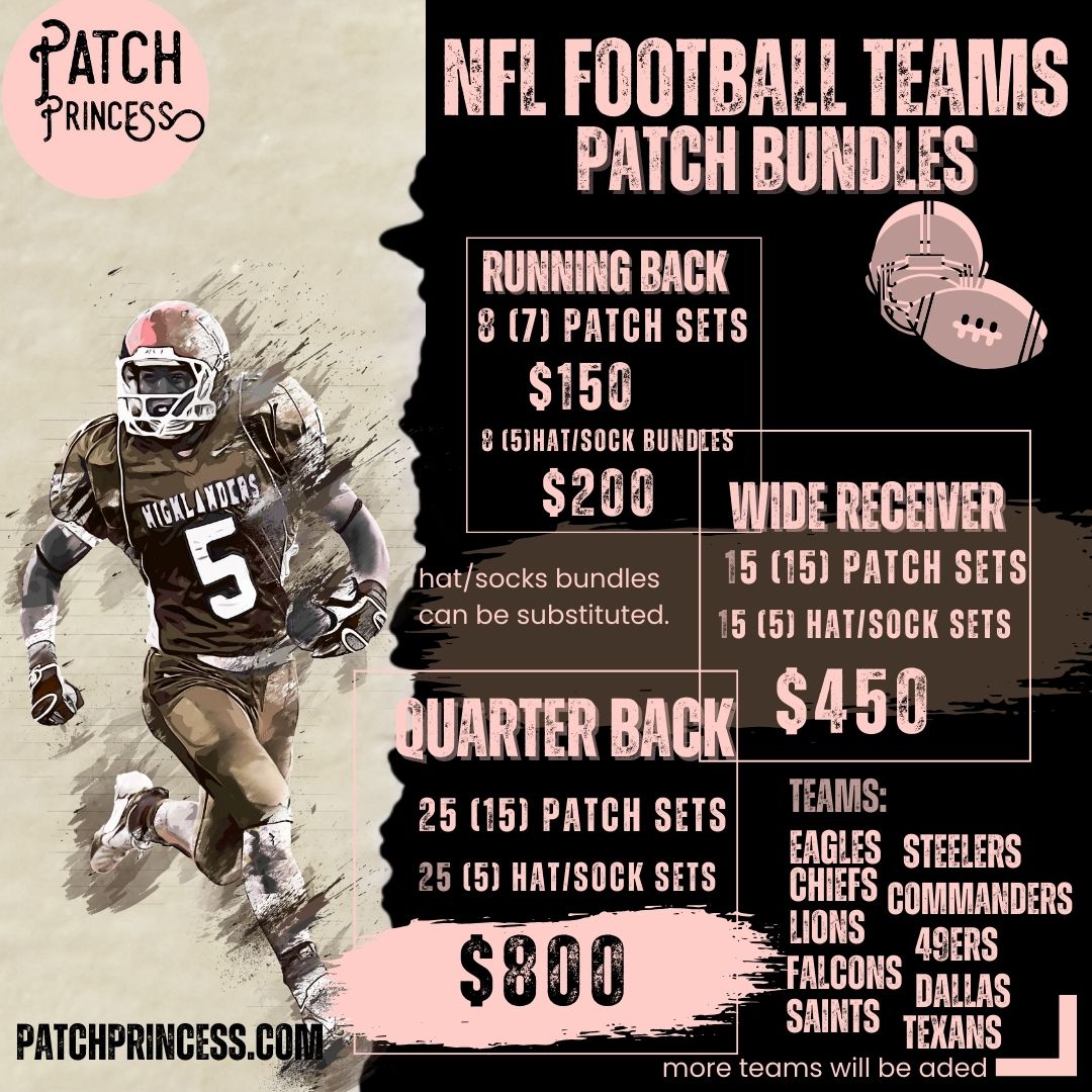 FOOTBALL SEASON BUNDLE (NO DISCOUNT CODE CAN BE USED) – PATCH PRINCESS